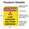 Signmission Radiation & Laser Sign, 7 in H x 5 in W, Vinyl Decal, Rectangle OS-2PACK-CR-D-57-V-10285 - alternate 5